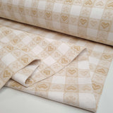 Tovagliato Tirolese H 180 cm - BIANCO CANDIDO CUORI BEIGE