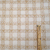 Tovagliato Tirolese H 180 cm - BIANCO CANDIDO CUORI BEIGE