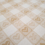 Tovagliato Tirolese H 180 cm - BIANCO CANDIDO CUORI BEIGE