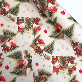 Cotone Fondo Panama Digital H 160 cm - MAGIA NATALIZIA SOTTO LA NEVE