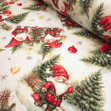 Cotone Fondo Panama Digital H 160 cm - MAGIA NATALIZIA SOTTO LA NEVE