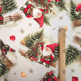 Cotone Fondo Panama Digital H 160 cm - MAGIA NATALIZIA SOTTO LA NEVE