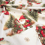 Cotone Fondo Panama Digital H 160 cm - MAGIA NATALIZIA SOTTO LA NEVE