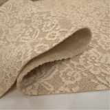 Feltro Lana con Pizzo H 135 cm - BEIGE