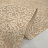 Feltro Lana con Pizzo H 135 cm - BEIGE