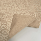 Feltro Lana con Pizzo H 135 cm - BEIGE