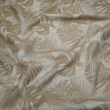 Jacquard-Möbelstoff H 280 cm – BEIGE BLÄTTER