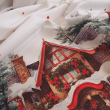 Tessuto per Tovaglie con abbassamento H 160 cm - CHALET INGLESE/POIS ROSSI