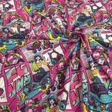 Cretonne Leggero H 160 cm - FUNNY GIRL/FUXIA