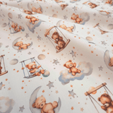 Tessuto Cotone H 140 cm - ORSETTI IN ALTALENA