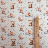 Tessuto Cotone H 140 cm - ORSETTI IN ALTALENA