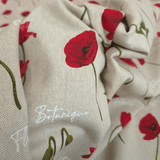 Cotone Fondo Grezzo H 280 cm - PAPAVERI E SCRITTE