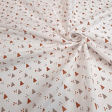 Tessuto Cotone H 140 cm - TRIANGOLINI MARRONI
