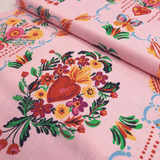 Cotone Americano H 110 cm - CUORE SACRO/ROSA