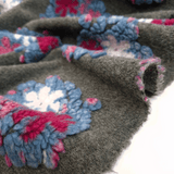 Lana Cotta H 160 cm - FIORI ROSA/GRIGIO