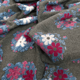 Lana Cotta H 160 cm - FIORI ROSA/GRIGIO