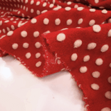 Lana Cotta H 160 cm - POIS BIANCHI/ROSSO