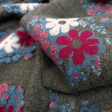 Lana Cotta H 160 cm - FIORI ROSA/GRIGIO