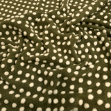 Lana Cotta H 160 cm - POIS BIANCHI/VERDE MUSCHIO