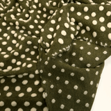 Lana Cotta H 160 cm - POIS BIANCHI/VERDE MUSCHIO