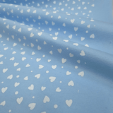 Pannolenci Stampato Little Love H 180 cm - CIELO/CUORI BIANCHI