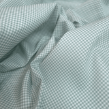 Piquet millerighe con stampa digitale H 150 cm - QUADRETTI/MENTA