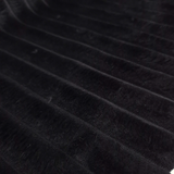 Ecopelliccia a coste H 140 cm - NERO