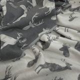 Tessuto Misto Lana H 280 cm - CERVI GRIGI