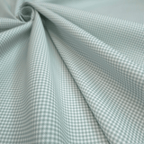 Piquet millerighe con stampa digitale H 150 cm - QUADRETTI/MENTA