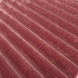 Ecopelliccia a coste H 140 cm - ROSA SCURO