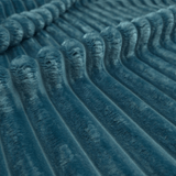 Ecopelliccia a coste H 140 cm - PETROLIO