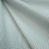 Piquet millerighe con stampa digitale H 150 cm - QUADRETTI/MENTA