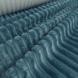 Ecopelliccia a coste H 140 cm - PETROLIO