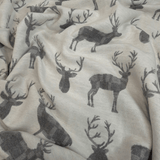 Tessuto Misto Lana H 280 cm - CERVI GRIGI