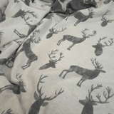 Tessuto Misto Lana H 280 cm - CERVI GRIGI