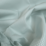 Piquet millerighe con stampa digitale H 150 cm - QUADRETTI/MENTA