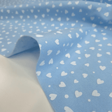 Pannolenci Stampato Little Love H 180 cm - CIELO/CUORI BIANCHI