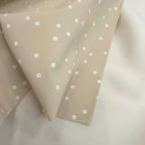 Tessuto Impermeabile H 145 cm - POIS BEIGE