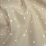 Tessuto Impermeabile H 145 cm - POIS BEIGE