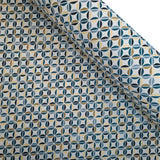 Jacquard-Möbelstoff H 140 cm – BLÄTTER UND Tupfen/SENF- UND ZUCKERPAPIER