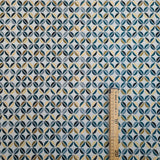 Jacquard-Möbelstoff H 140 cm – BLÄTTER UND Tupfen/SENF- UND ZUCKERPAPIER