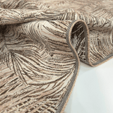 Tessuto Arredo Jacquard H 140 cm - FOLIAGE BEIGE/LUREX ORO