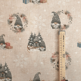 Tessuto Arredo Jacquard H 140 cm - GNOMI NATALIZI/LUREX