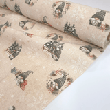 Tessuto Arredo Jacquard H 140 cm - GNOMI NATALIZI/LUREX