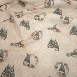 Tessuto Arredo Jacquard H 140 cm - GNOMI NATALIZI/LUREX