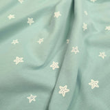 Jersey di Cotone H 150 cm - STELLE MARINE/ACQUA MARINA