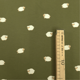 Jersey di Cotone H 150 cm - PECORELLE/VERDE