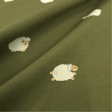 Jersey di Cotone H 150 cm - PECORELLE/VERDE