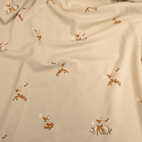 Jersey di Cotone H 150 cm - BABY CERBIATTI/BEIGE