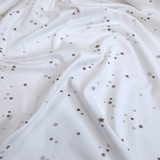 Jersey di Cotone H 150 cm - STELLINE/LATTE